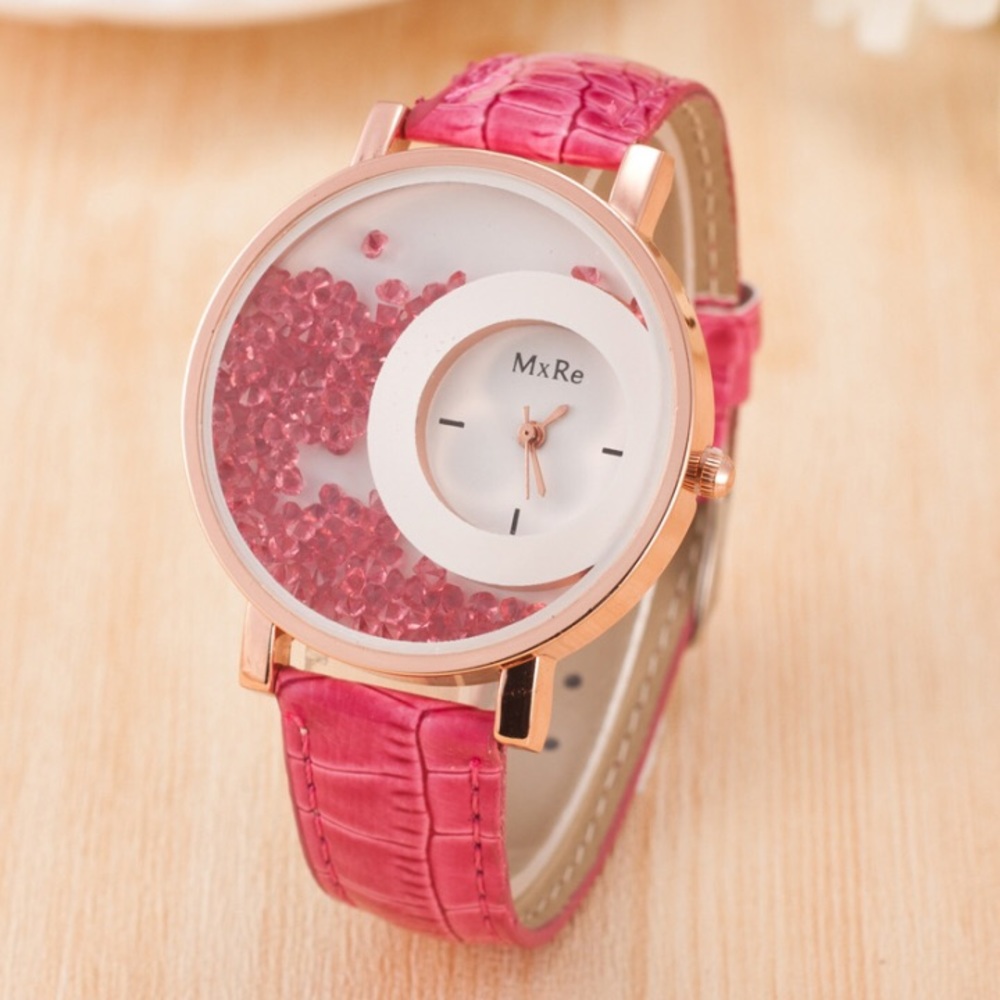 Rose quartz watch